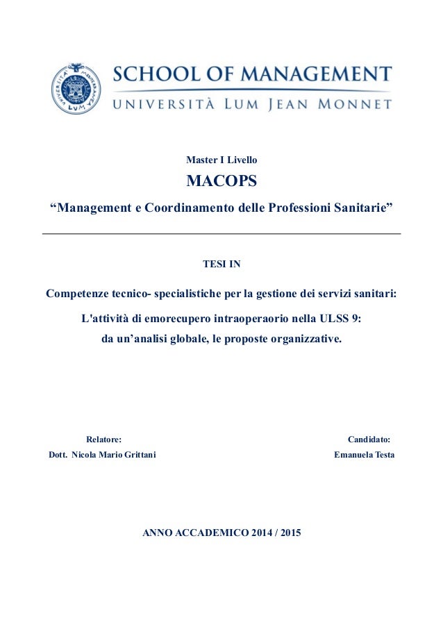 SCARICARE ANALISI ULSS 9